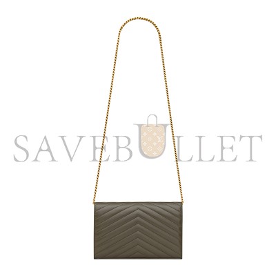 YSL CASSANDRE CHAIN WALLET IN LAMBSKIN 377828AAA443212 (22.5*14*4cm)